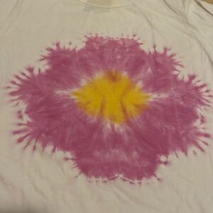BIG BUD Tie dye flower T-shirt